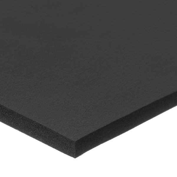 Chemical-Resistant Epichlorohydrin Foam Sheets, Strips & Rolls, Closed Cell, 48" W, 600" L, Black
